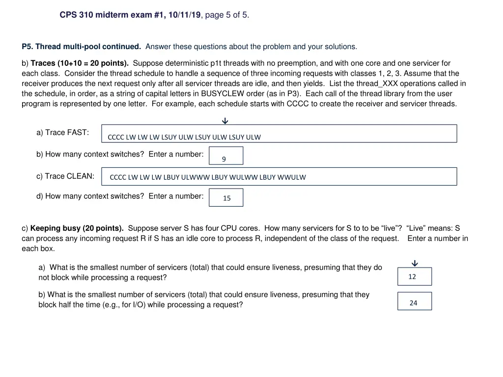 cps 310 midterm exam 1 10 11 19 page 5 of 5