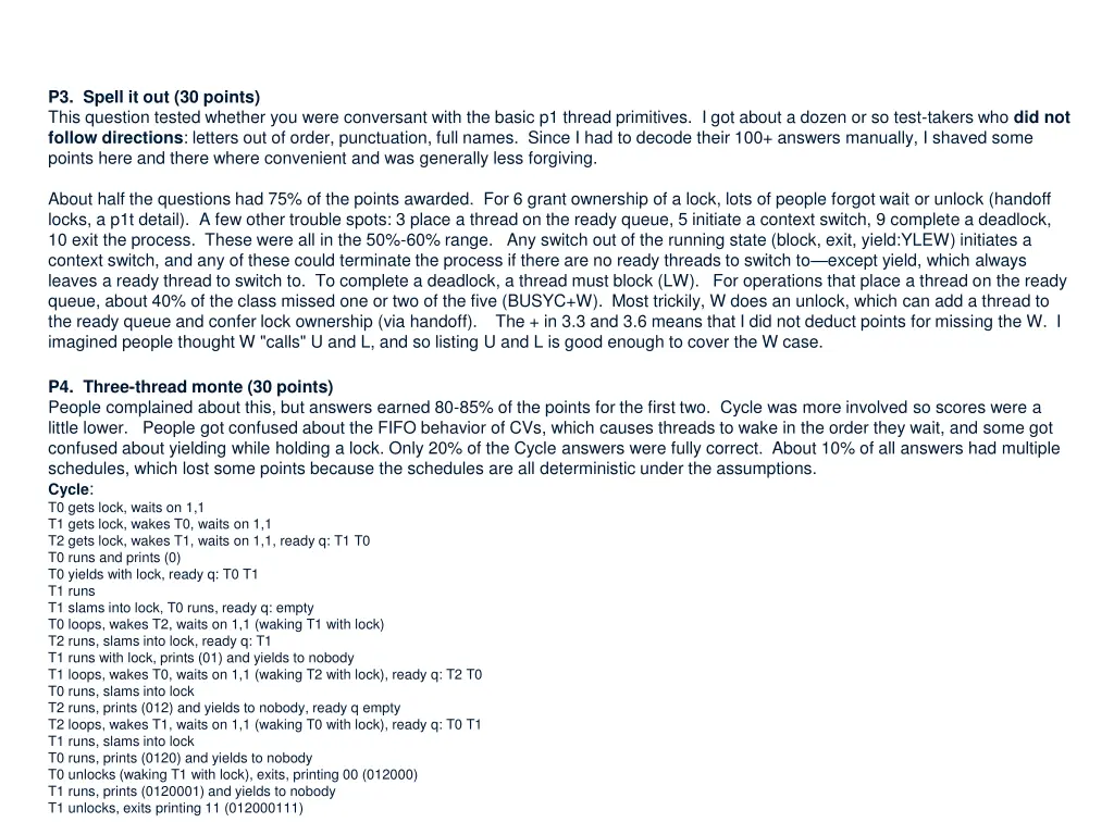 p3 spell it out 30 points this question tested