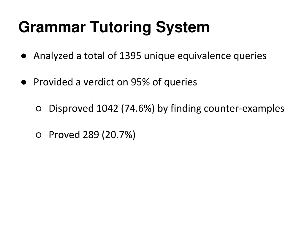 grammar tutoring system