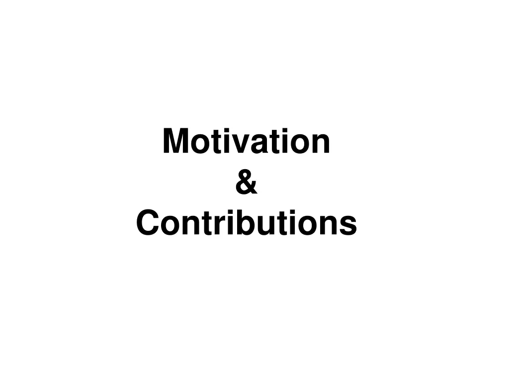 motivation contributions