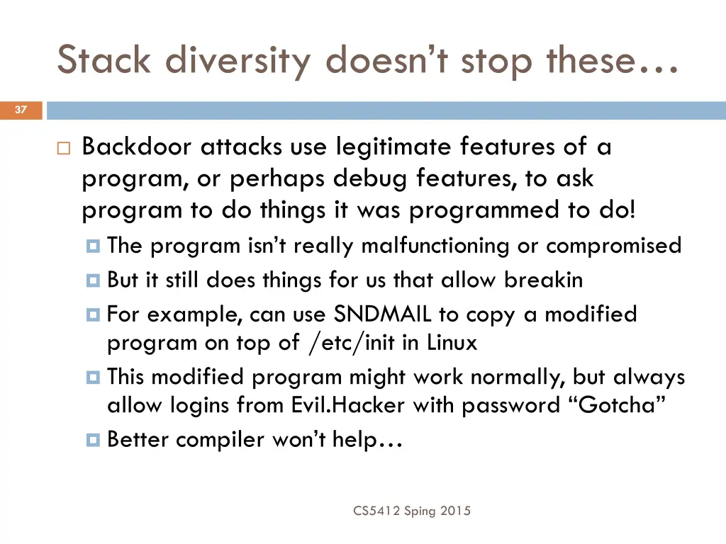 stack diversity doesn t stop these