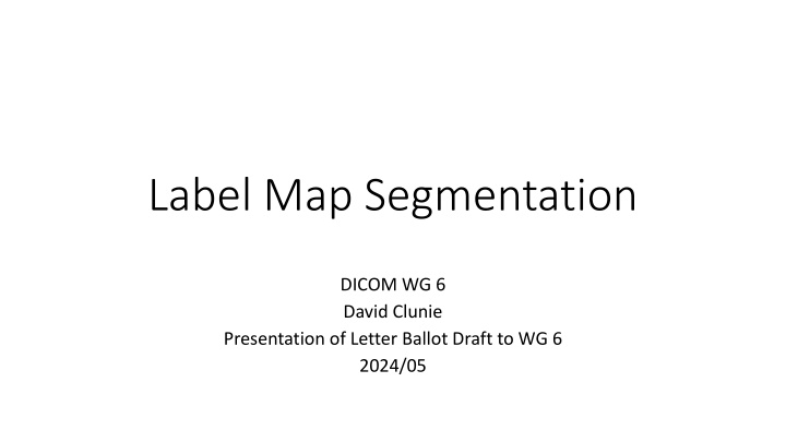 label map segmentation