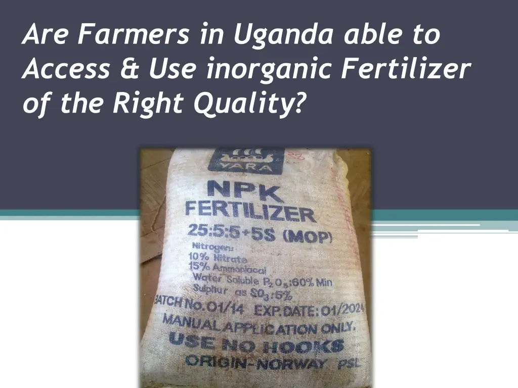 are farmers in uganda able to access