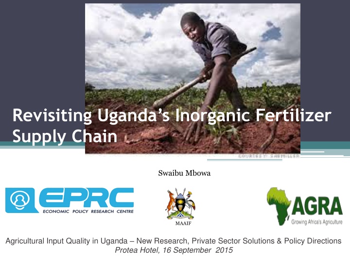 revisiting uganda s inorganic fertilizer supply