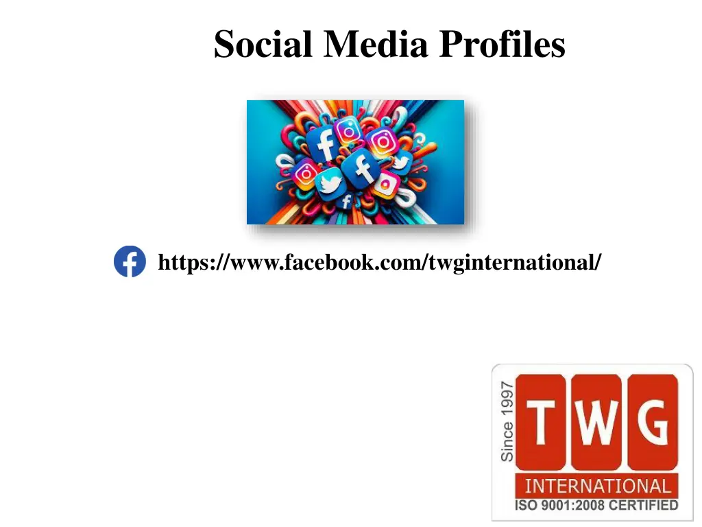 social media profiles