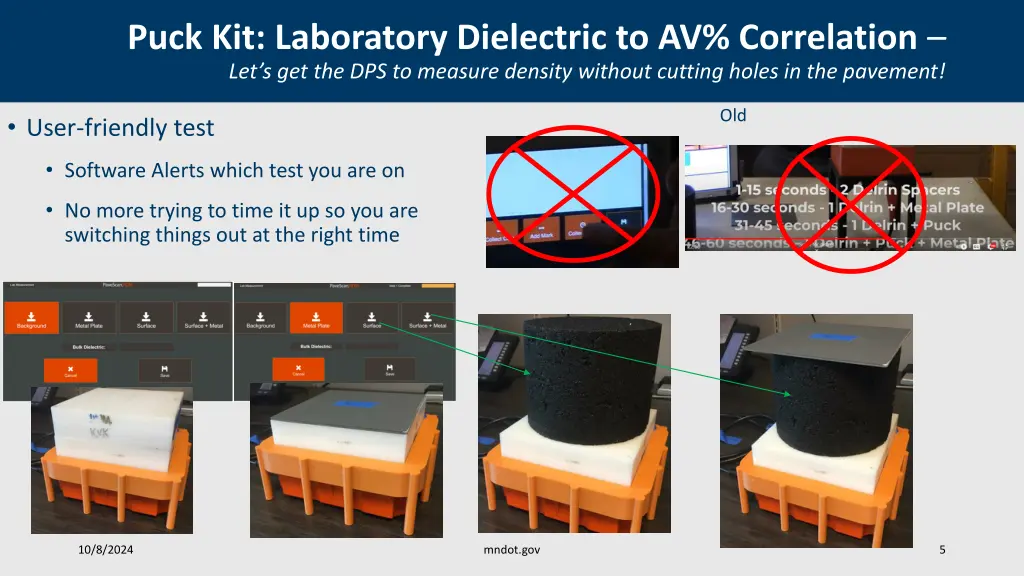 puck kit laboratory dielectric to av correlation 3