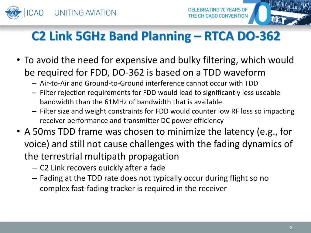 c2 link 5ghz band planning rtca do 362