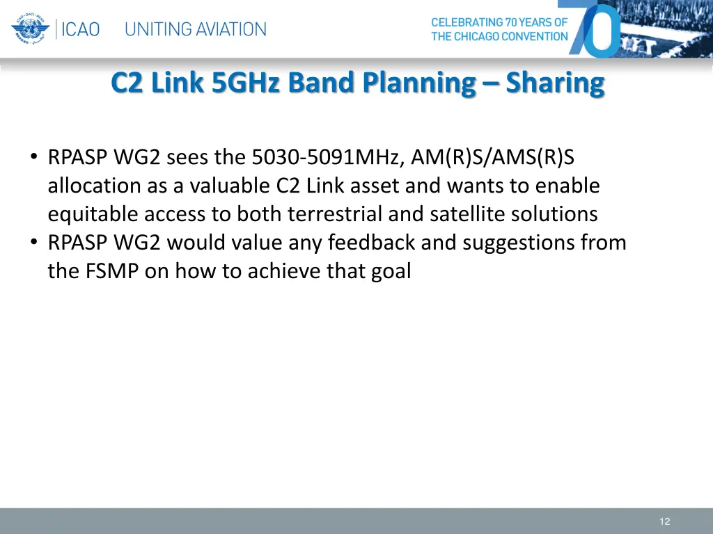 c2 link 5ghz band planning sharing 5