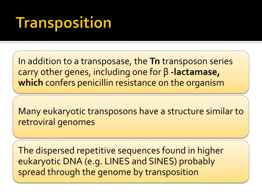 in addition to a transposase the tn transposon