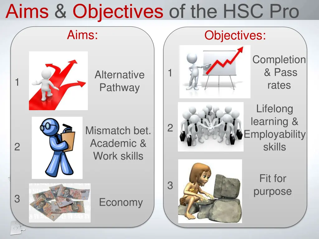 aims objectives of the hsc pro aims