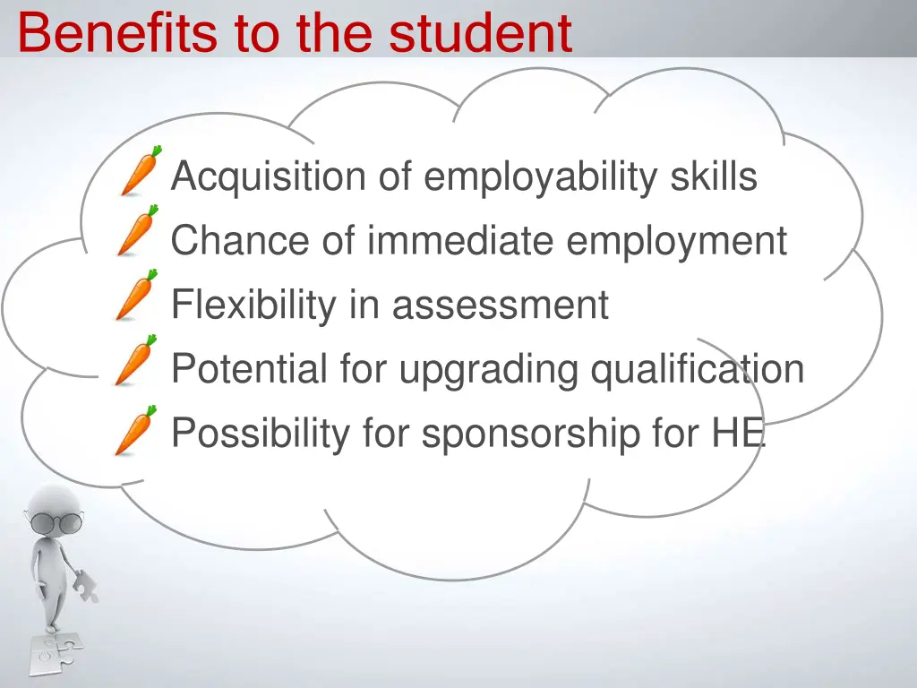 benefits to the student