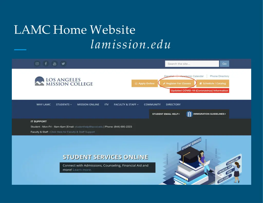 lamc home website