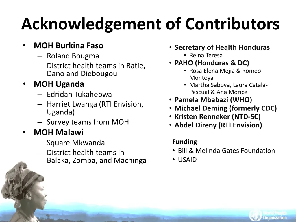 acknowledgement of contributors