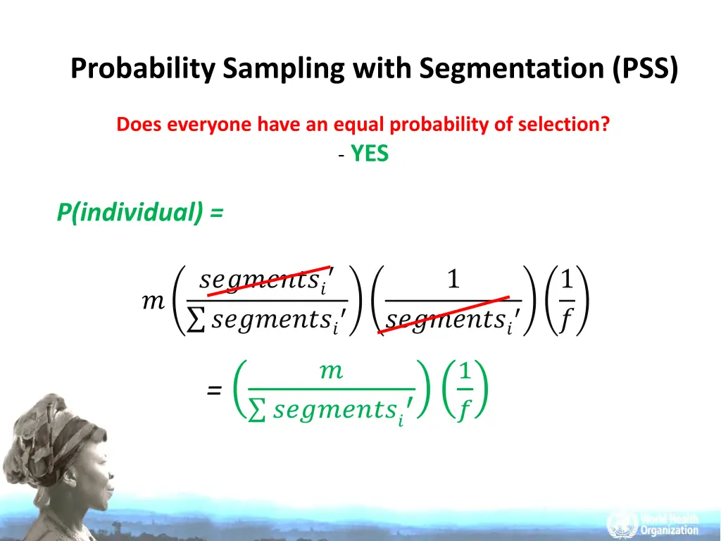 probability sampling with segmentation pss