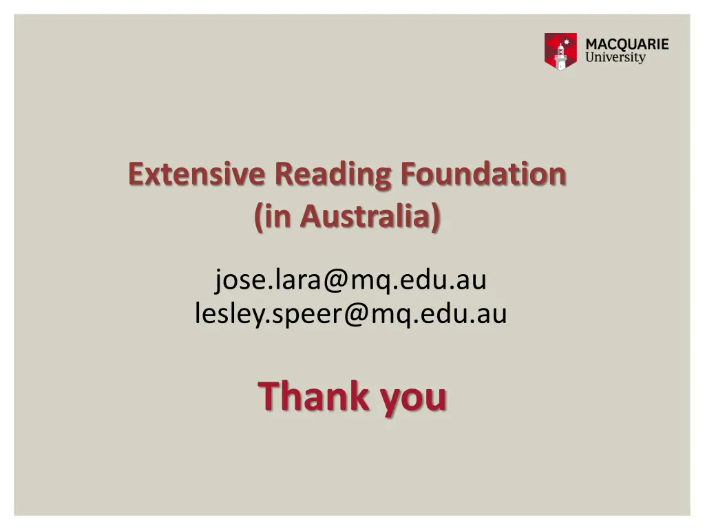 extensive reading foundation in australia