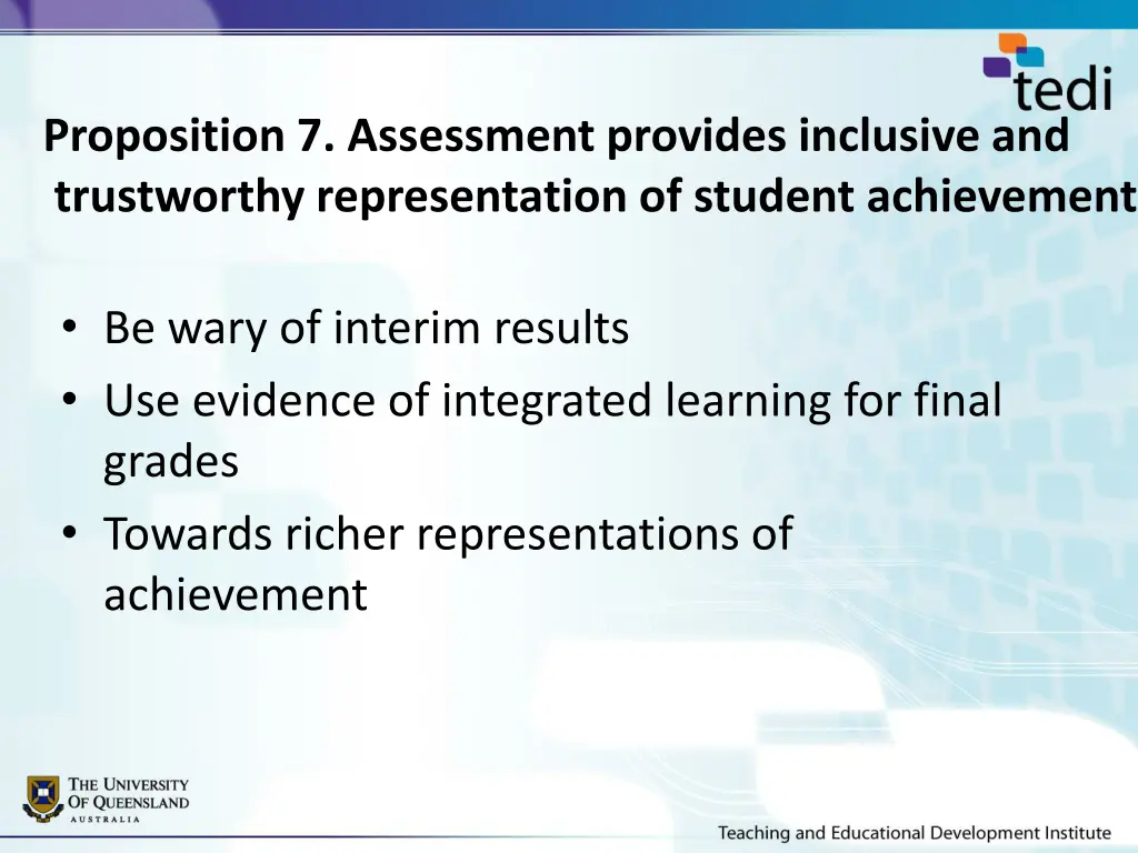 proposition 7 assessment provides inclusive