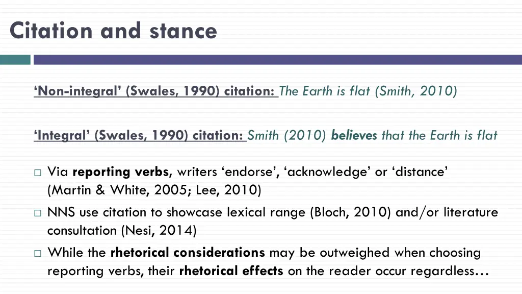 citation and stance