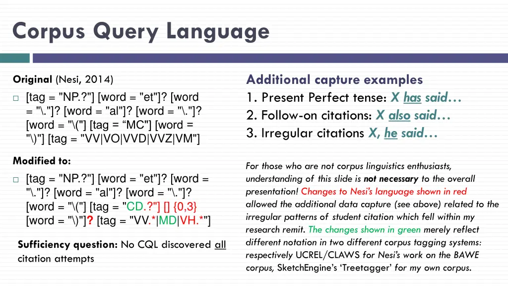 corpus query language