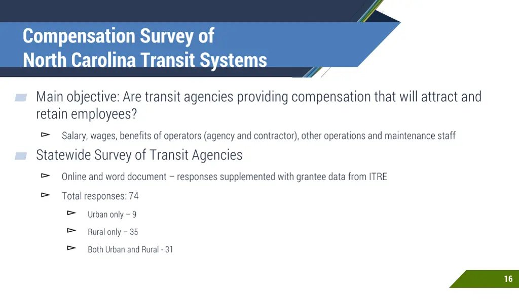 compensation survey of north carolina transit 1