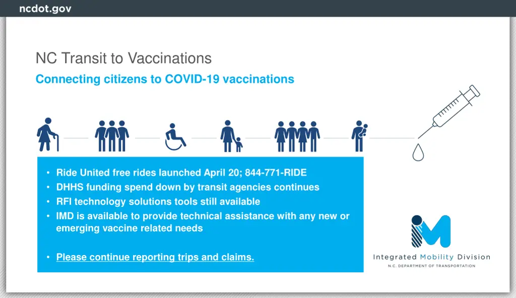 nc transit to vaccinations connecting citizens