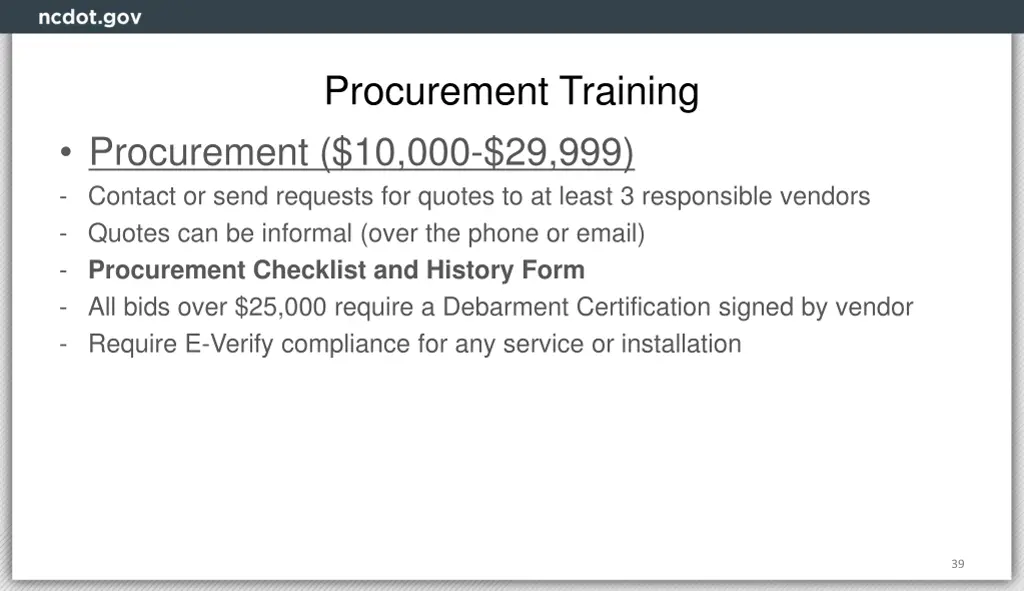 procurement training