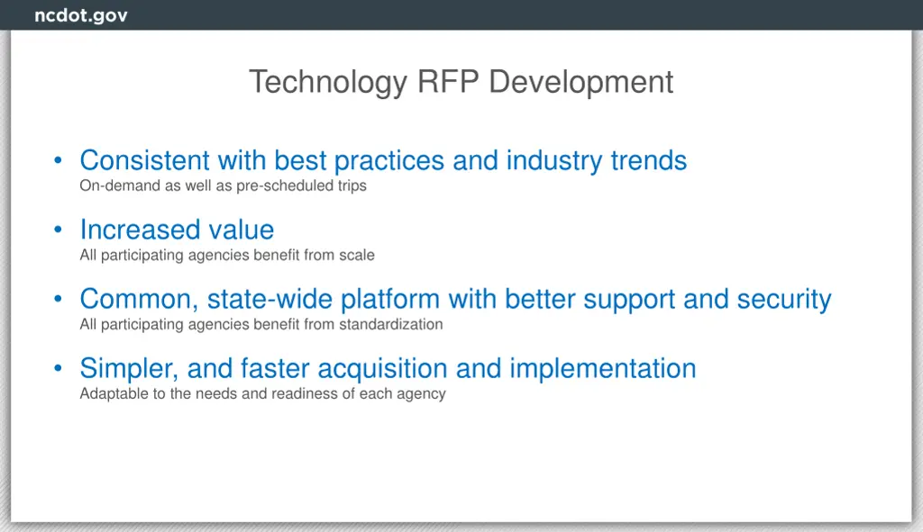 technology rfp development