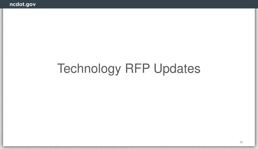 technology rfp updates