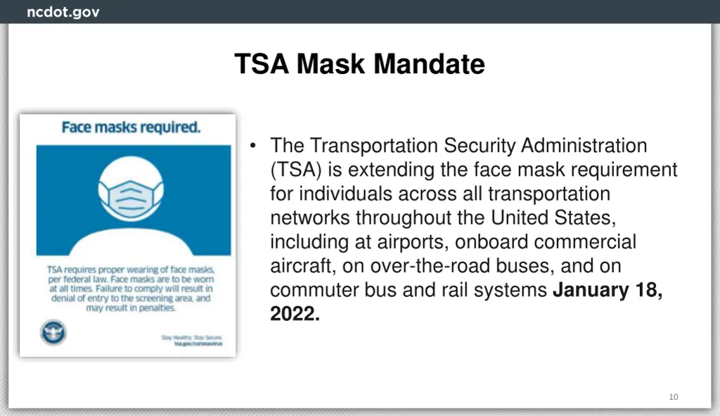 tsa mask mandate