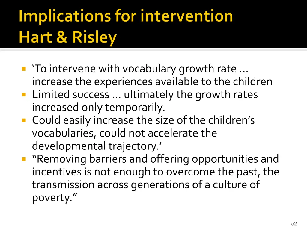 to intervene with vocabulary growth rate increase