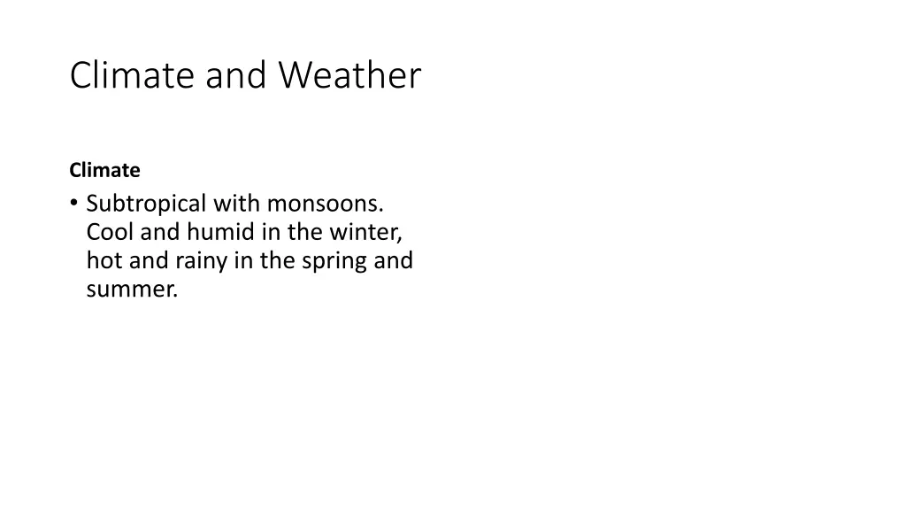 climate and weather