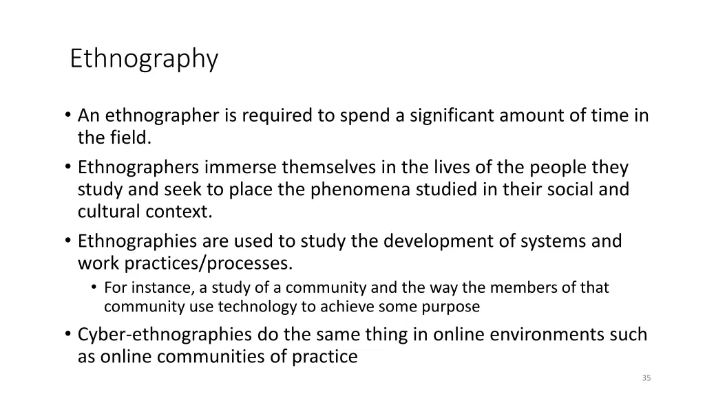 ethnography