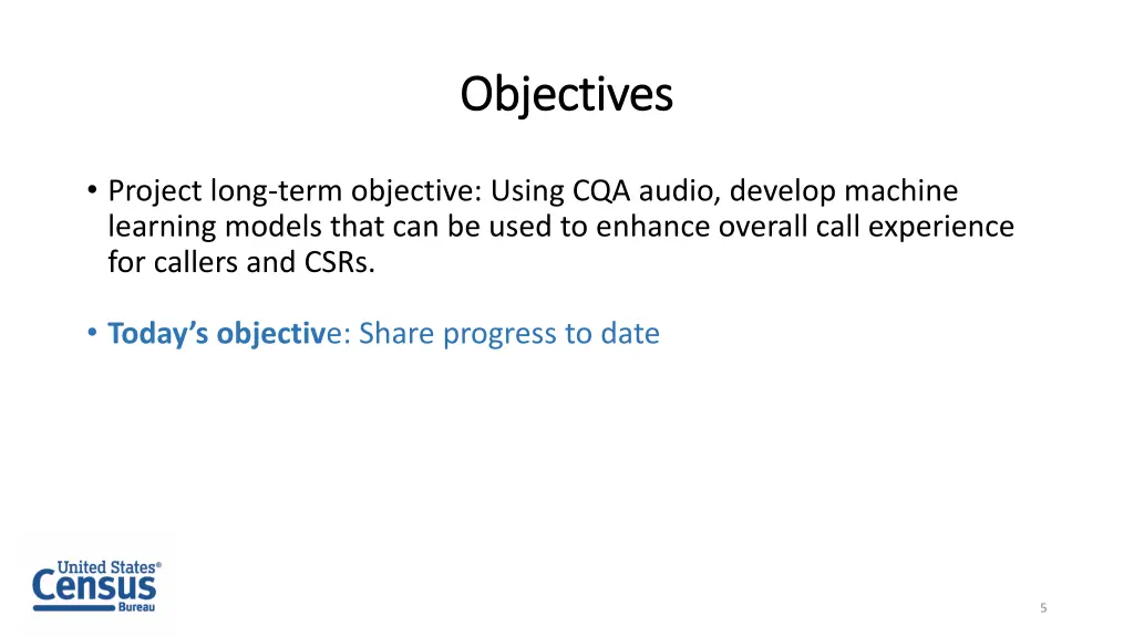 objectives objectives