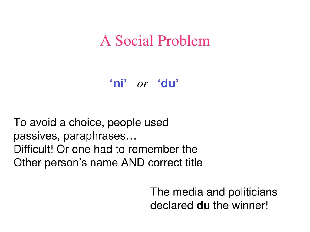 a social problem 1