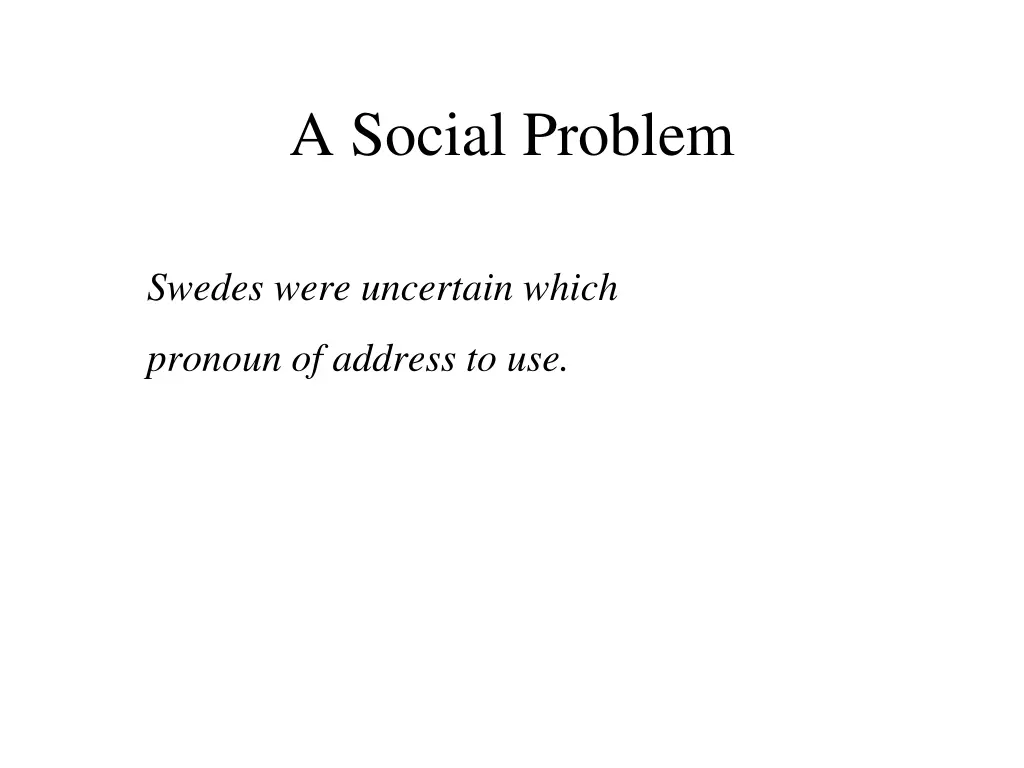 a social problem