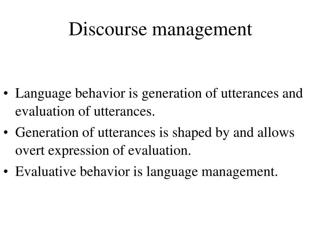 discourse management 3