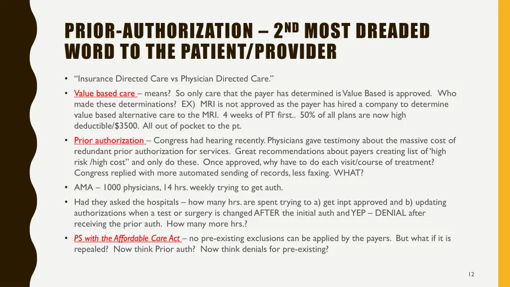 prior authorization 2 nd most dreaded word