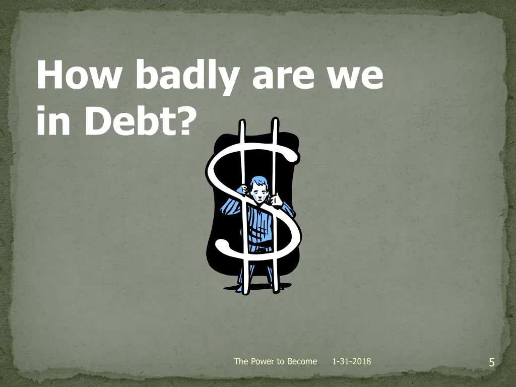 how badly are we in debt