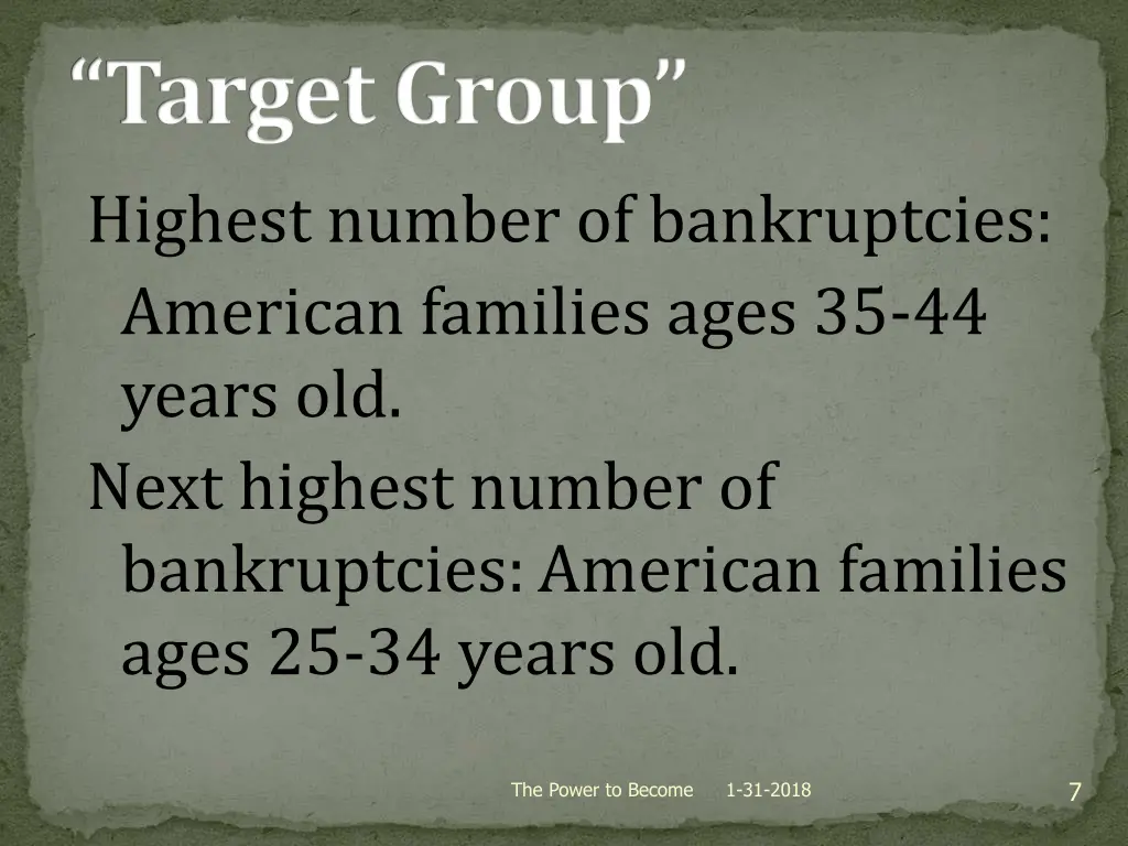 target group