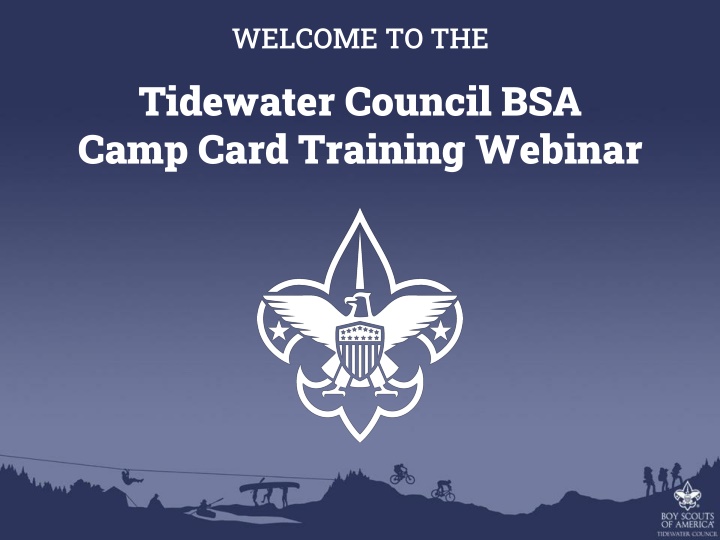 welcome to the tidewater council bsa camp card