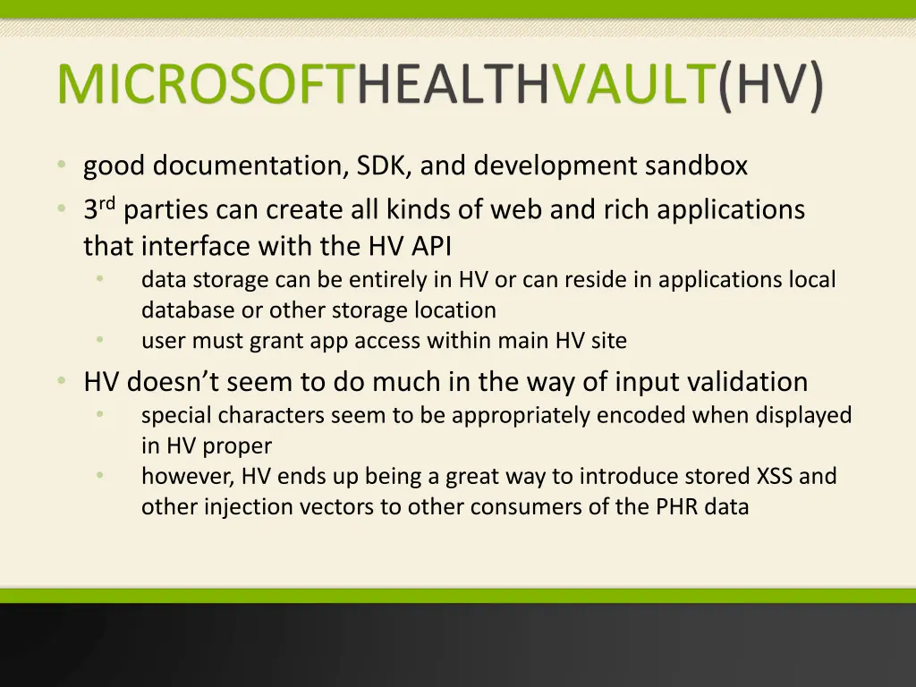 microsofthealthvault hv