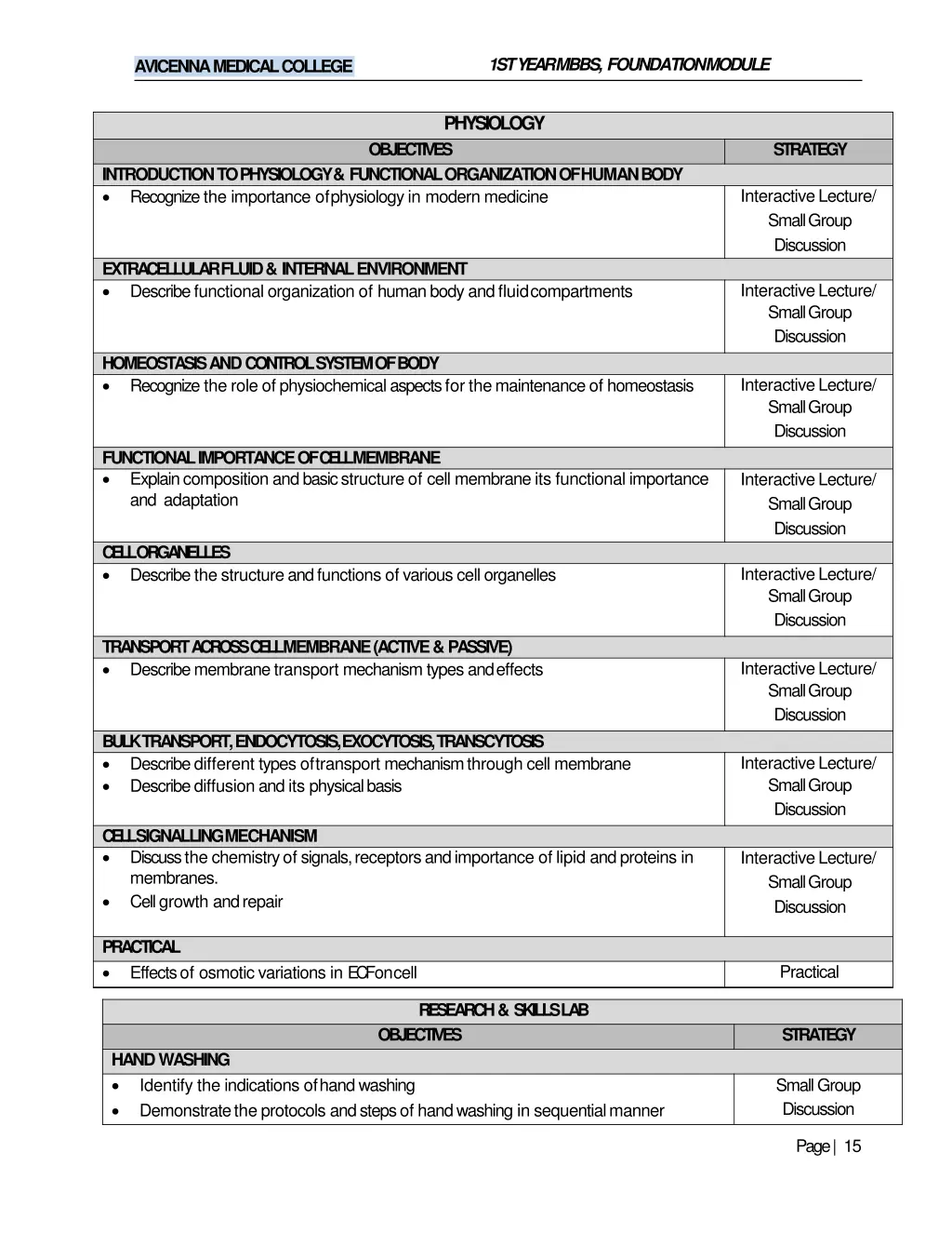 1st year mbbs foundationmodule 12