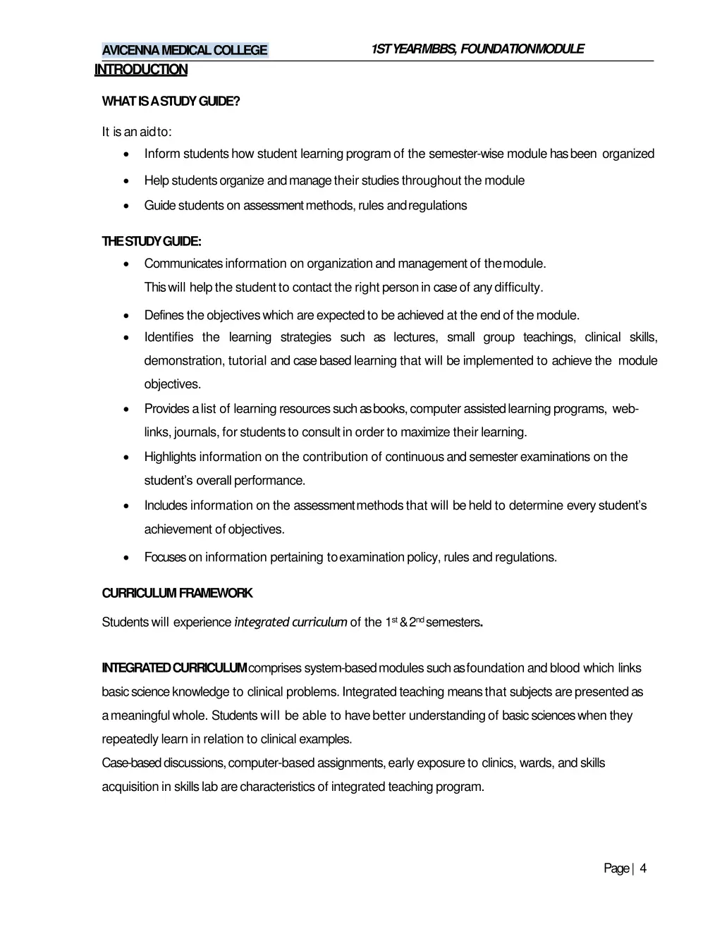 1st year mbbs foundationmodule 2