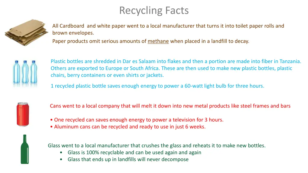 recycling facts