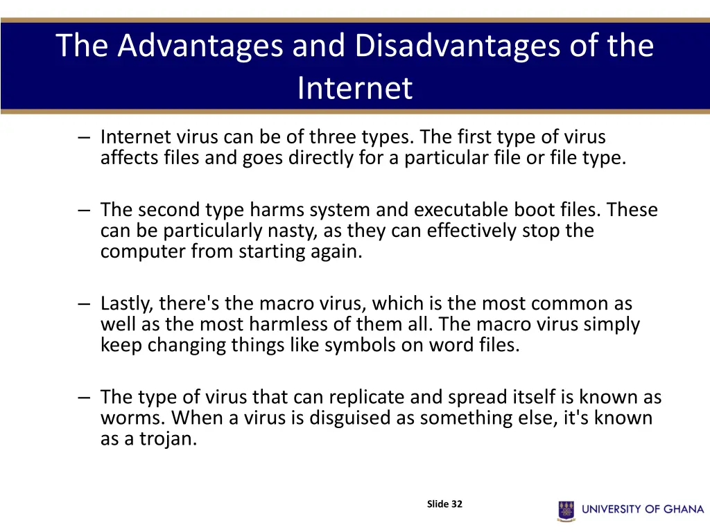 the advantages and disadvantages of the internet 17