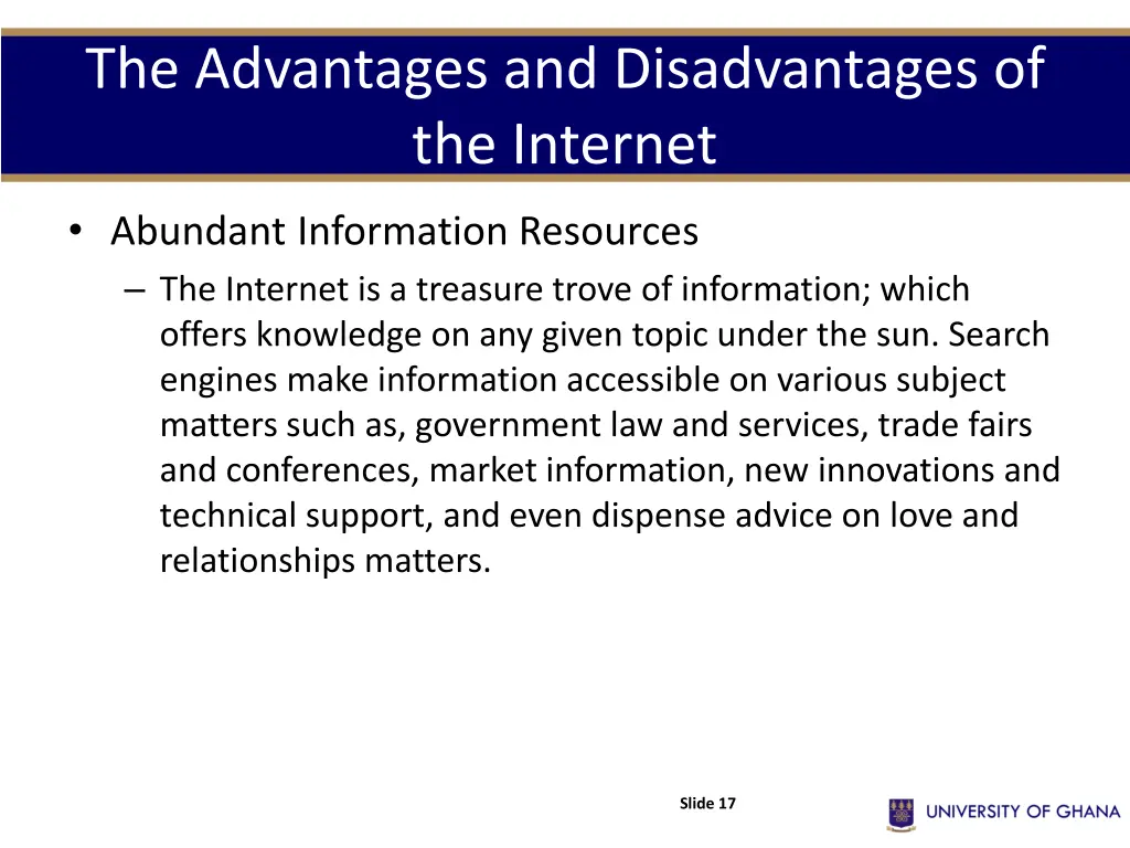 the advantages and disadvantages of the internet 2