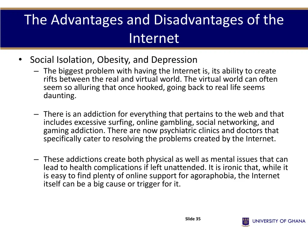 the advantages and disadvantages of the internet 20