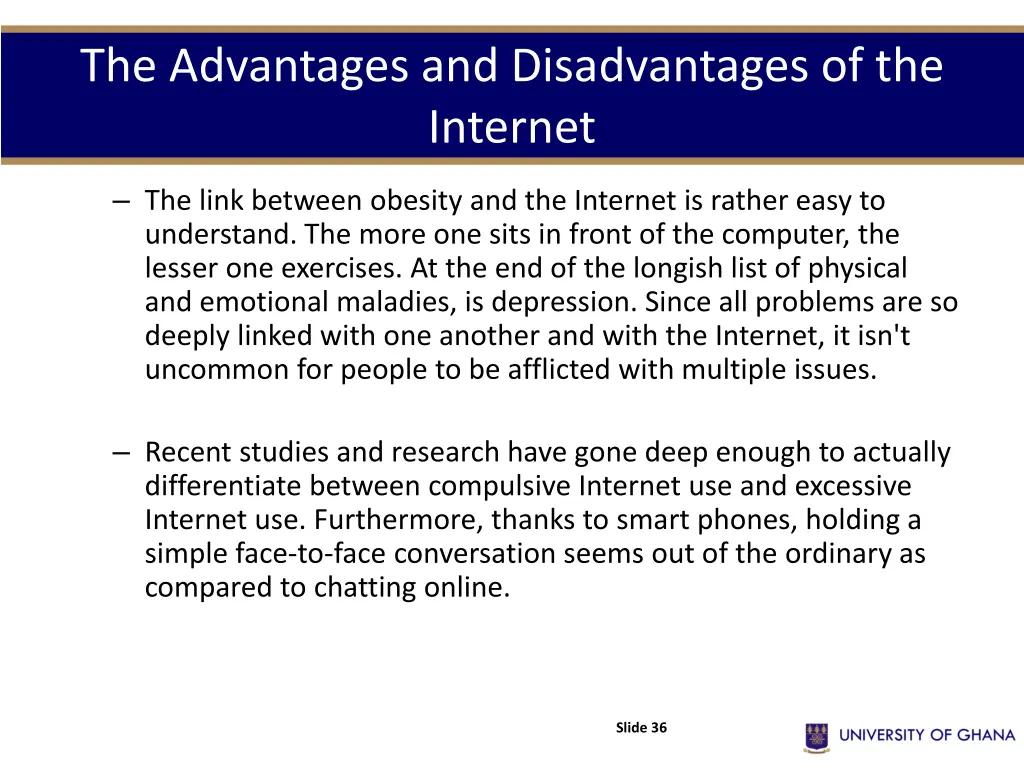 the advantages and disadvantages of the internet 21