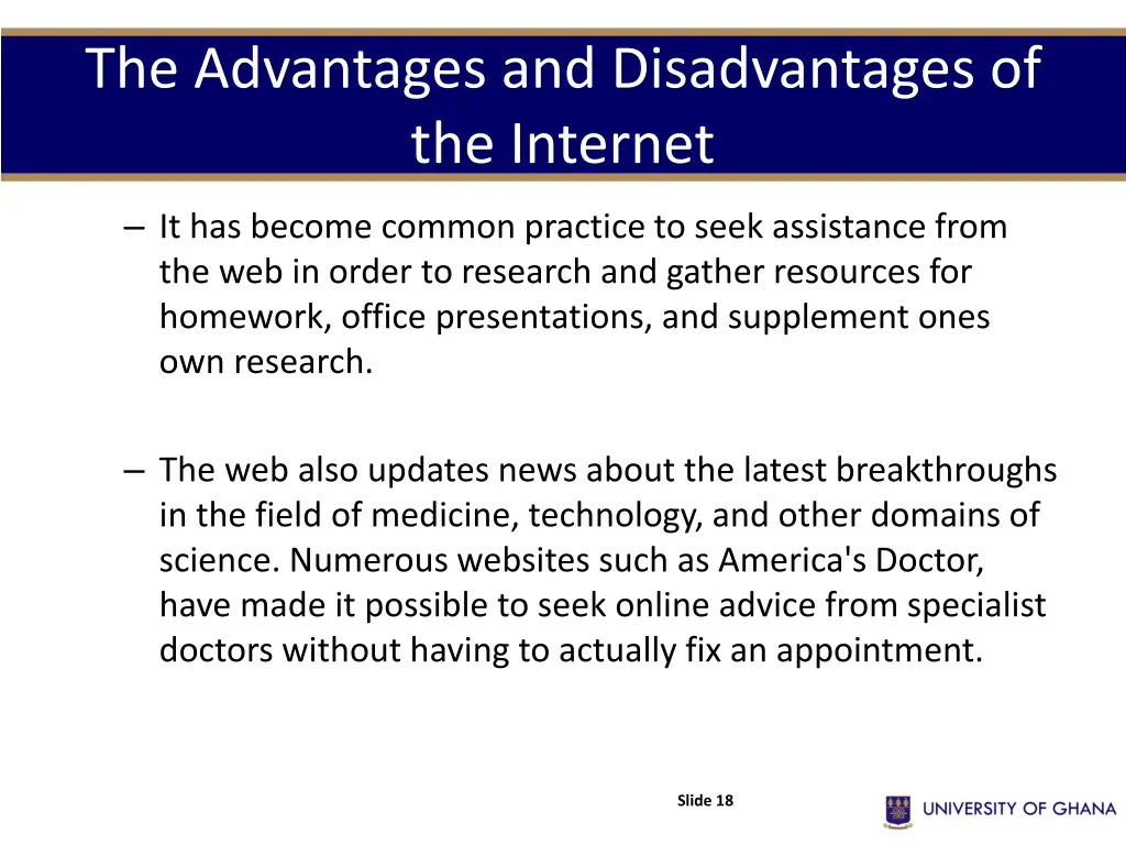 the advantages and disadvantages of the internet 3