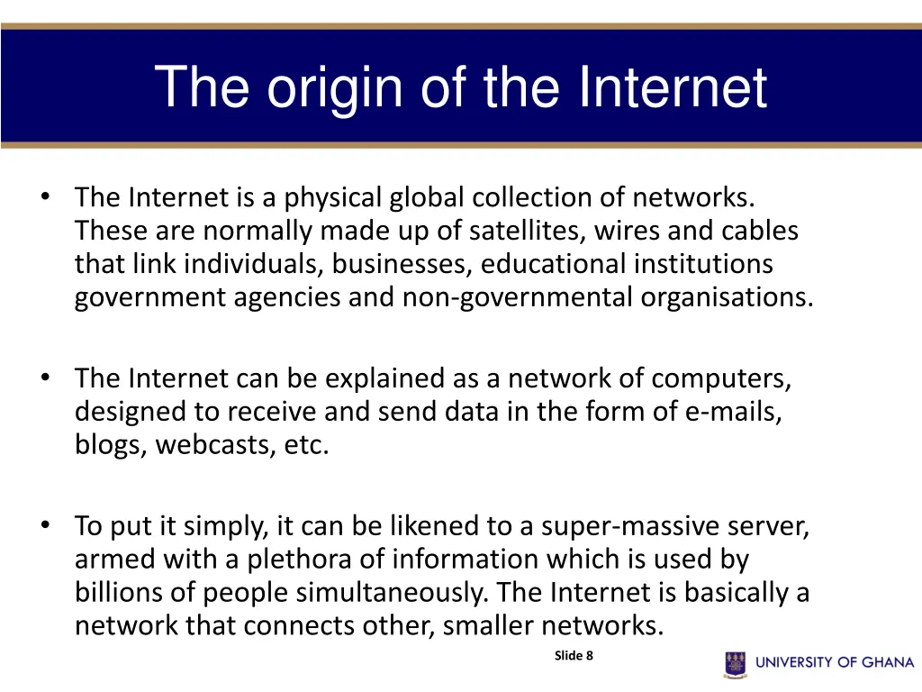 the origin of the internet