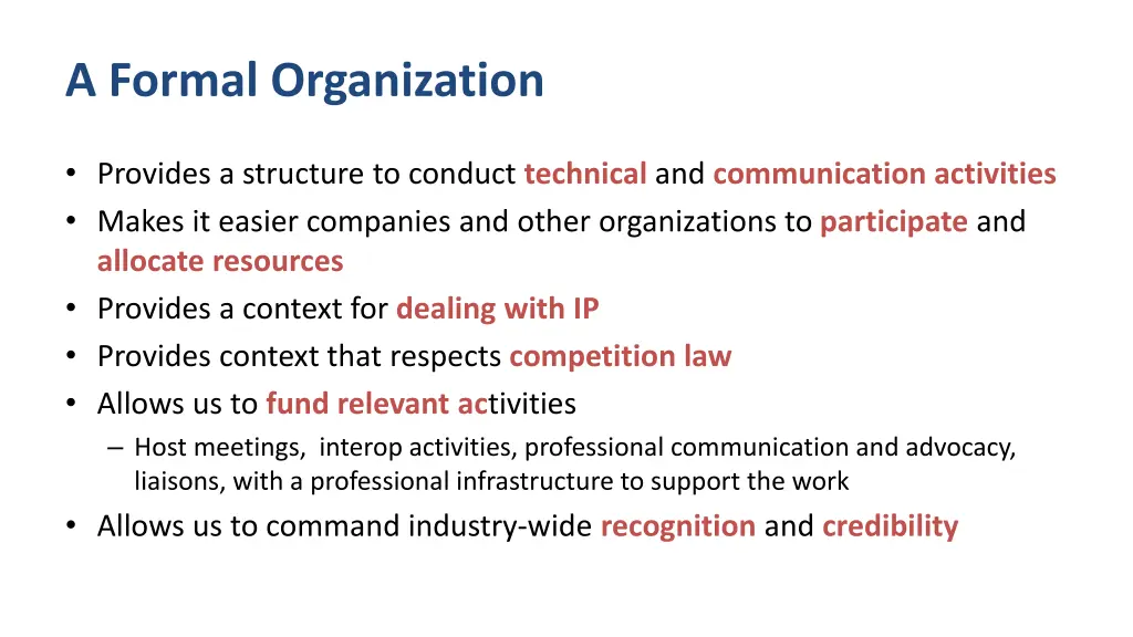 a formal organization